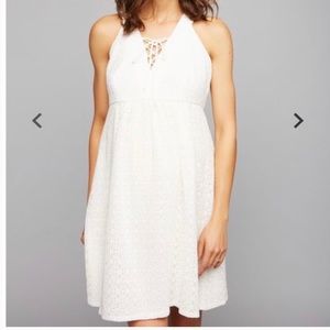 Pea in the Pod White Sleeveless Maternity Dress